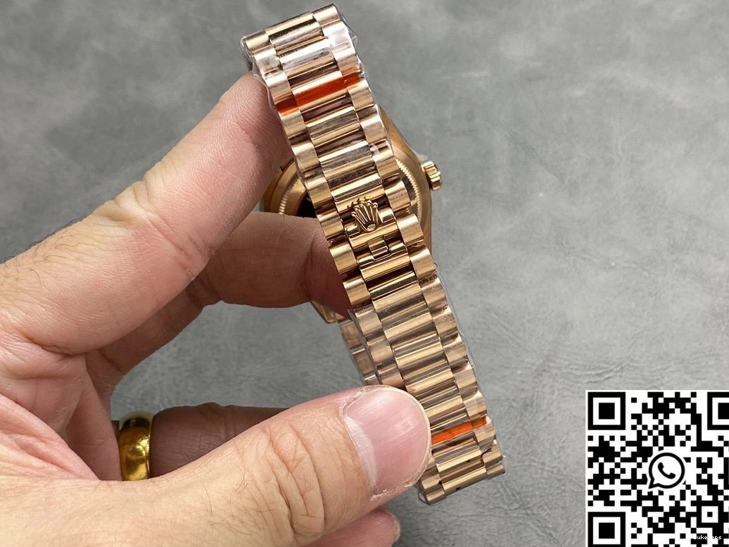 QF Rose Day Gold M228235-0004 v5 Date Dial Rolex Steel Factory Tungsten Silver 1225